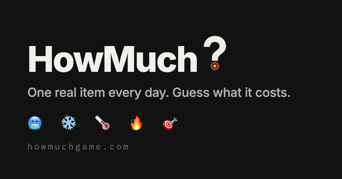 Show HN: HowMuch – Adivina precios como Wordle